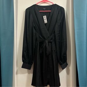 Express Black Long Sleeve Dress